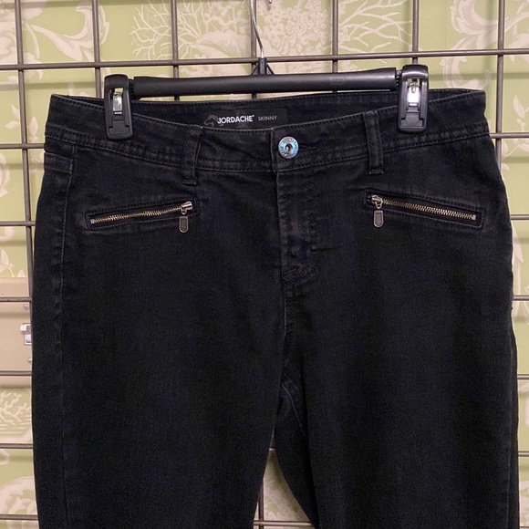 Vintage Jordache black stretchy skinny jeans - Picture 2 of 4